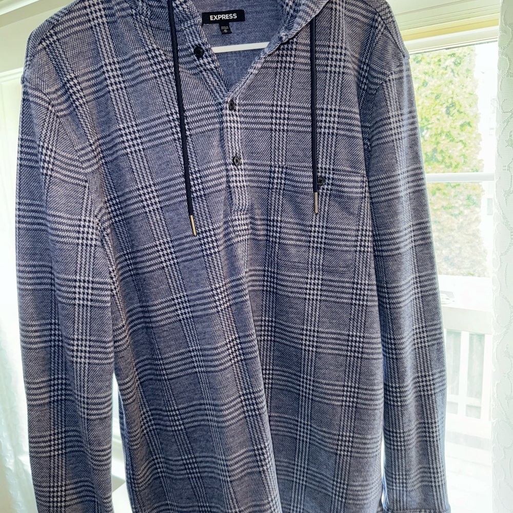 Express Plaid Hoodie